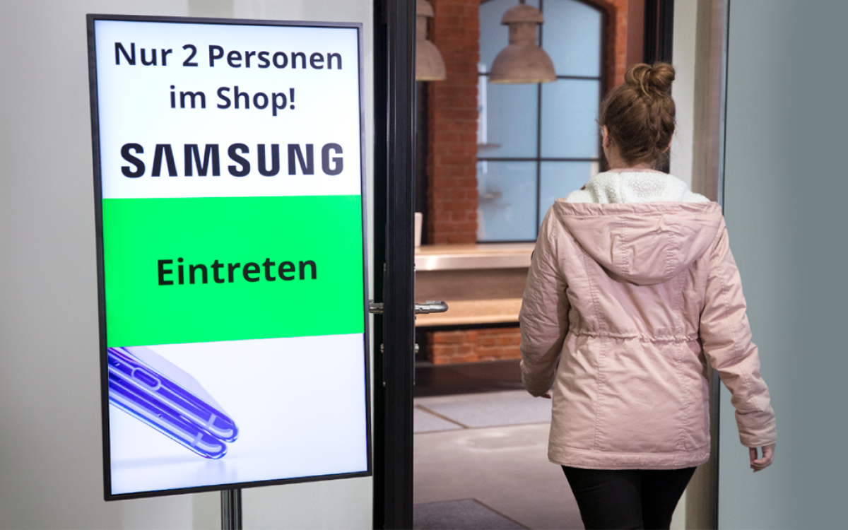 Digitale Einlasskontrolle – Crowd Control   mit MagicINFO™